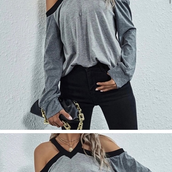 Cold Shoulder Tee - Picture 2 of 2